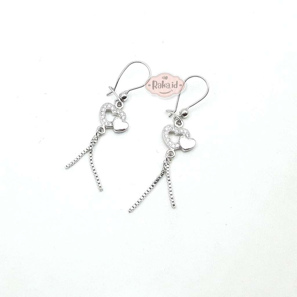 RAKA Acc - Anting Clip / Klip Love Italy Jurai Perhiasan Aksesoris Wanita 544