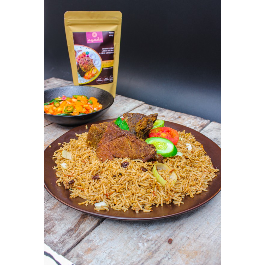 

ZYADA Nasi Kebuli Instan Beras Bumbu Minyak Samin 400gr (4-5 Porsi)