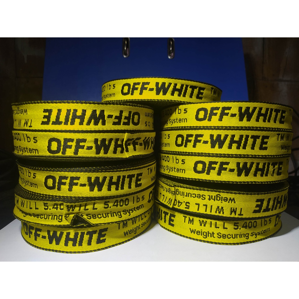 Pita off-white 2,5cm / list celana tas