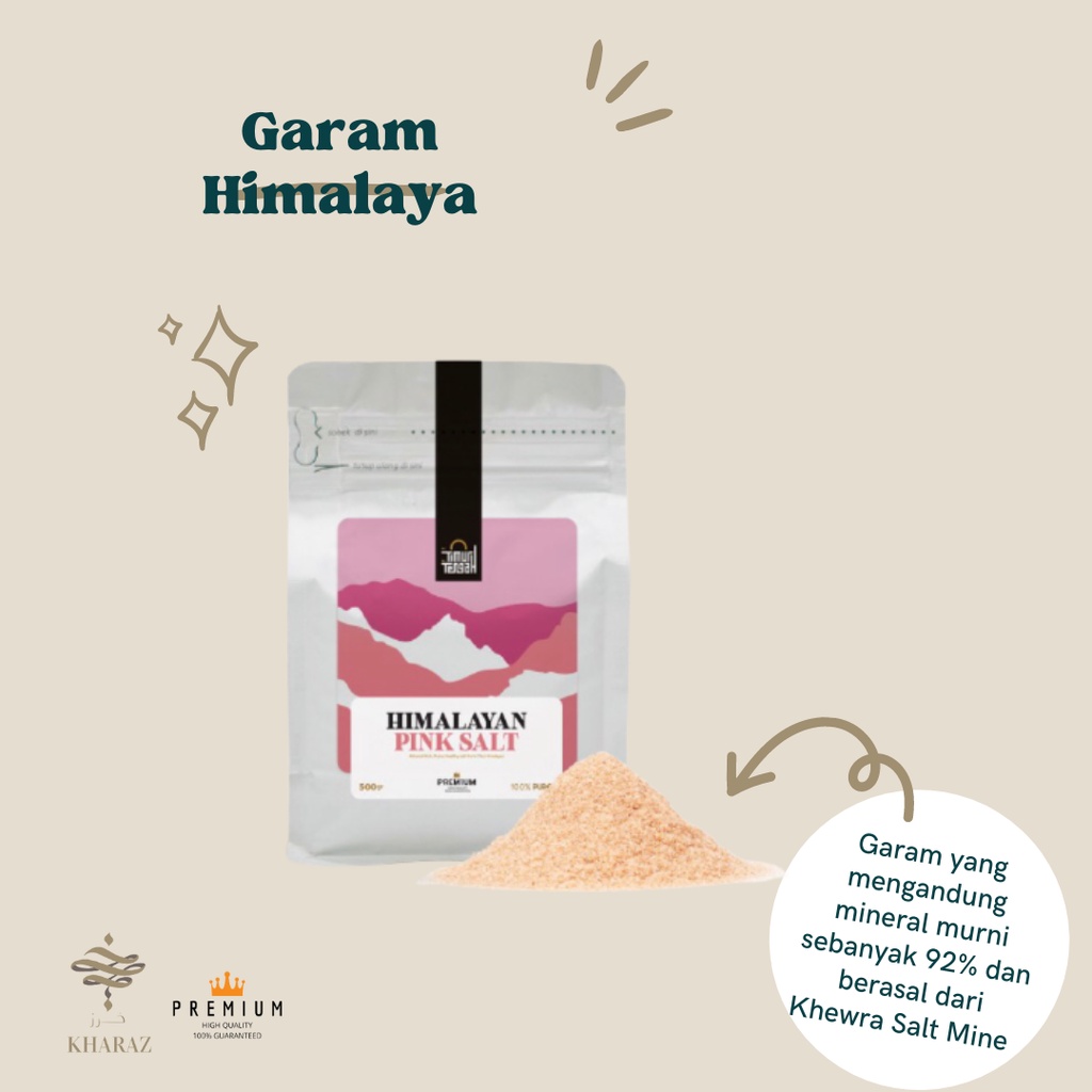 

Garam Himalaya Himalayan Salt 500gr Asli Pure High Quality