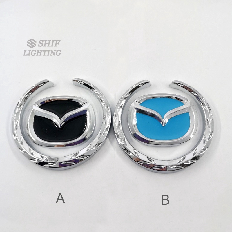 1pc Stiker Emblem Logo Mazda Bahan Metal Untuk Dekorasi Bagasi Belakang Mobil Mazda