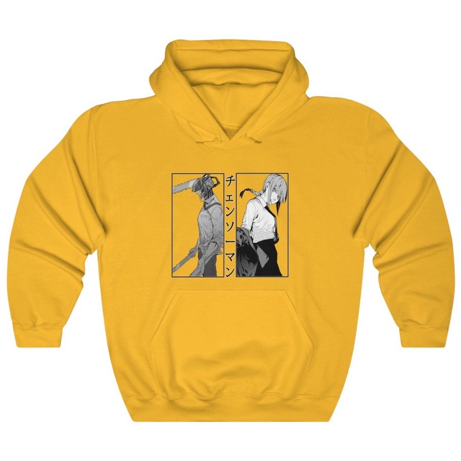 Hoodie Makima with Chainsaw Man Anime Manga Premium Unisex