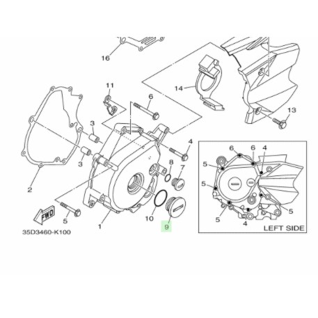 TUTUP MAGNET MAHNIT HITAM BESAR VEGA R LAMA NEW VEGA ZR RR ORIGINAL YGP 90340-32805