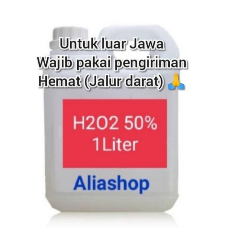 H2O2 50% (1LITER) HIDROGEN PEROKSIDA/CAIRAN PEMUTIH/PUPUK TANAMAN