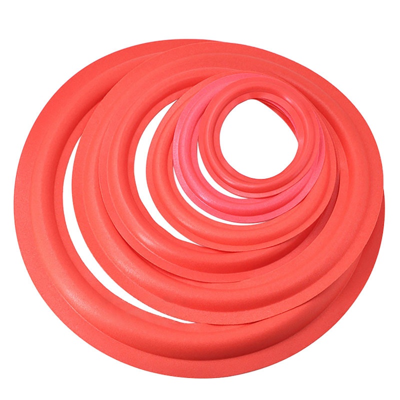 Gro Red Speaker Rubber Foam Edge Surround Rings Repair Kit Untuk Reparasi Speaker Atau DIY Rubber Surround Edges Dustproof Rin