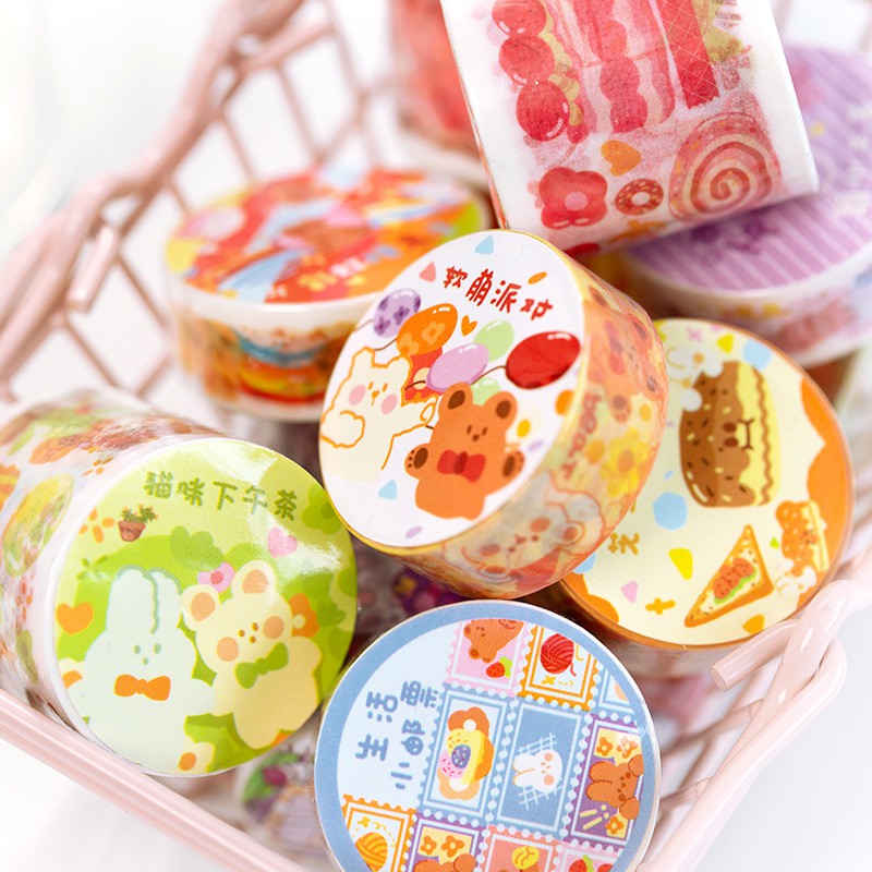 

1 roll Washi Tape Colorful Lucu untuk Dekorasi DIY