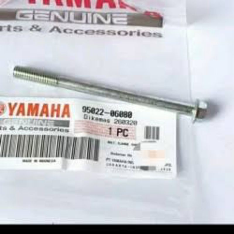 BOLT FLANGE 95022-06080 BAUT CVT YAMAHA X-RIDE X RIDE 115 PART ORIGINAL YAMAHA