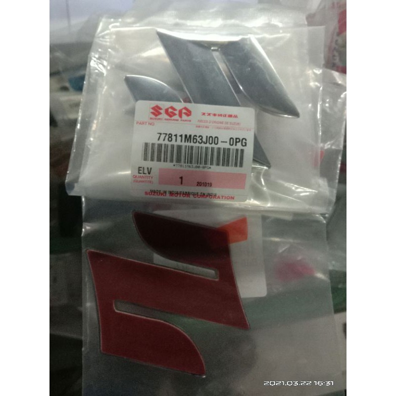 emblem s /emblem depan Suzuki Karimun Estilo