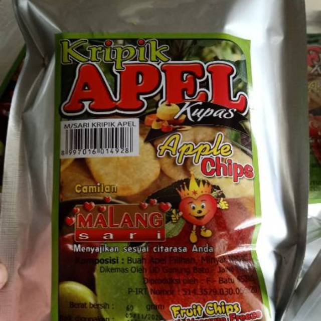 

KERIPIK APEL APLLE CHIPS KHAS MALANG