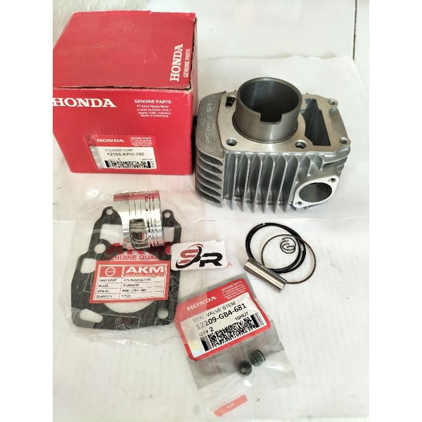 BLOK SEHER KOMPLIT (KPH) HONDA ORIGINAL SUPRA X125KARISMA  KIRANA  NEW OLD KELENGKAPAN PRODUK BLOK SEHER KOMPLIT SIL KLEP TOPSET