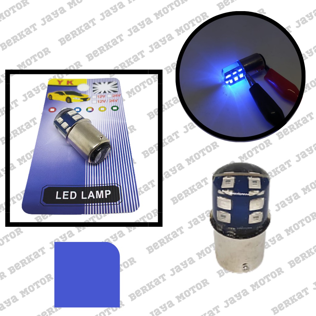 [SIAP KIRIM] LAMPU STOP REM BELAKANG BAYONET 12 MATA LED SISI JELLY FLASH STROBO KEDIP MOTOR MOBIL T20 KAKI 2-2