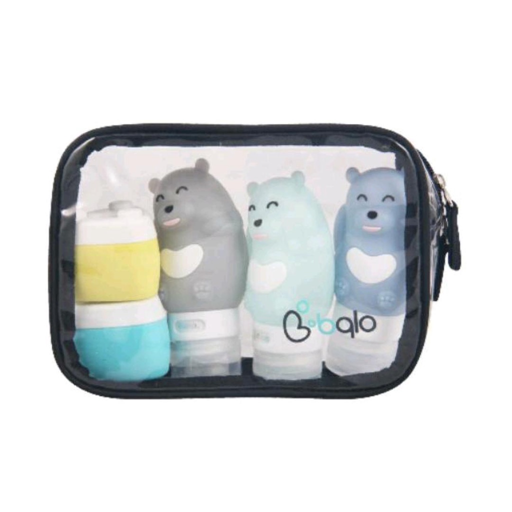 BABYQLO TRAVEL DOT BEAR + PILL CASE AND POUCH BQ TBB9003