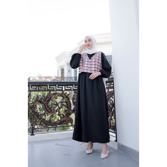 NEW AMY MAXI - Dress Vest (bisa lepas pasang) Ld 104 Pjg 132-4