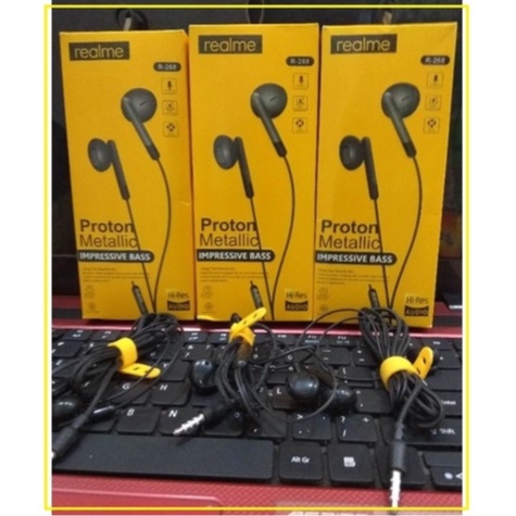 (ba) Hf/ Headset Merk Realme Seri R-268 Impressive Bass