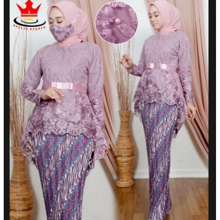 TUNIK AURORA TULLE PITA // BAHAN TILLE BORDIR MUTIARA // BAJU PESTA // BAJU WISUDA // KEBAYA MODERN // By Kemoda