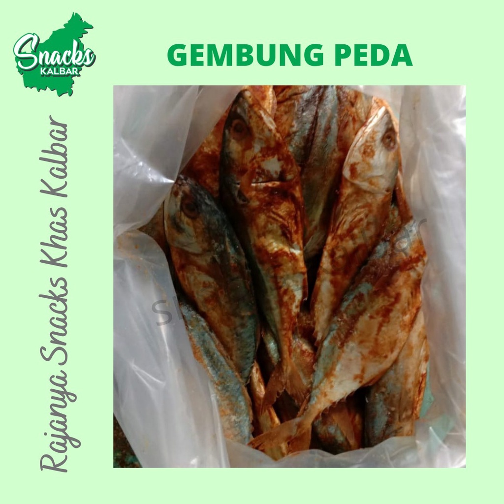 

Ikan Asin Gembung Peda/ Kembung Peda/ Ikan Asin Peda Merah ukuran 3 jari 500 gram khas Pontianak