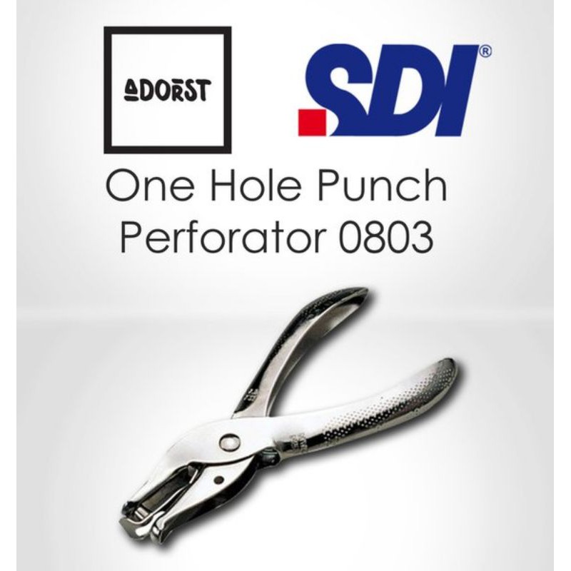 

Pembolong kertas/paper punch 1 hole SDI original
