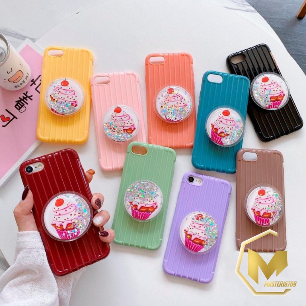 SOFTCASE POPSOCKET GLITTER SAMSUNG J8 A6+ J7 2016 A7 2018 A10 M10 A50 A50S A30S A72 A52 MA1589