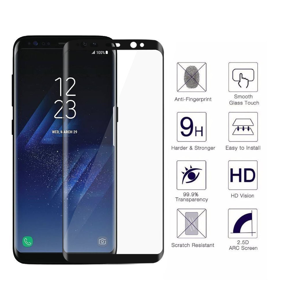 Premium Pelindung Layar Tempered Glass 9H Curved 3D Untuk Samsung Galaxy S8 S9 Note 8 Note 9 Plus S20 S20 Plus S20 Ultra 3D/6D