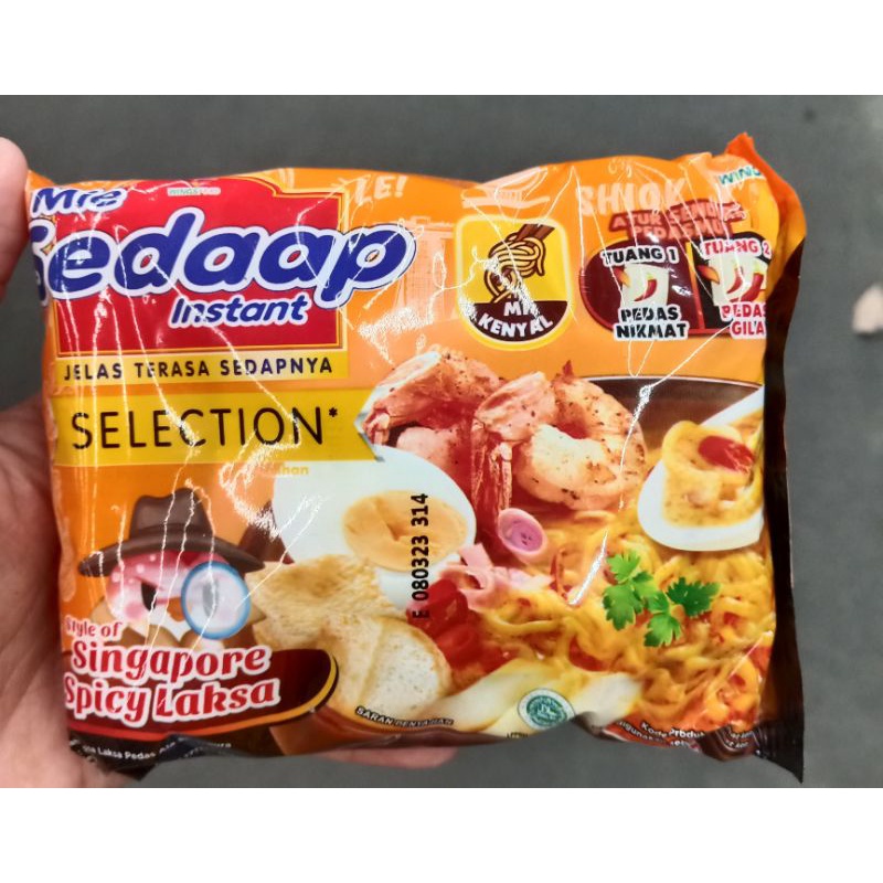 Jual Mie Sedaap Instant Mi Instan Style Of Singapore Spicy Laksa ...