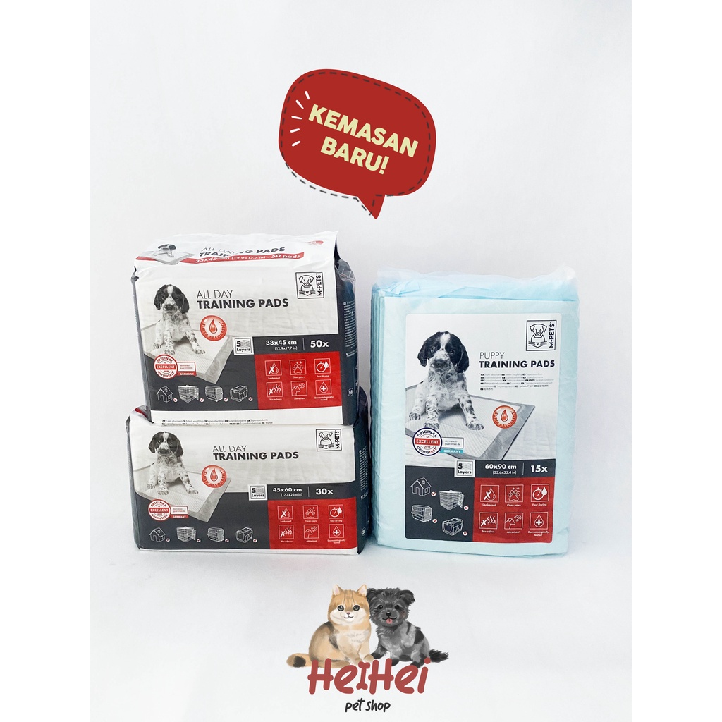 Promo M-Pets Underpad Training Per 1 Lembar - Perlak Buang Air Anjing/Puppy