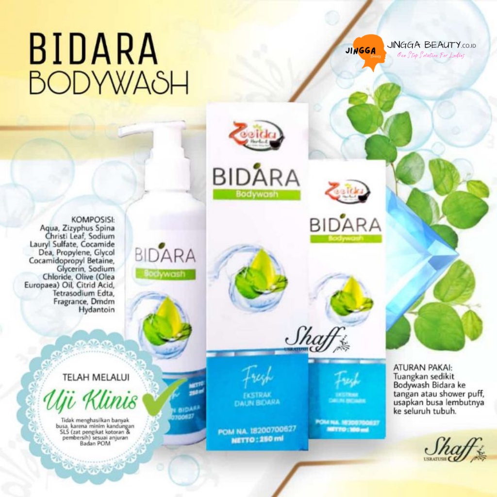 Zeeida Bodywash Bidara Herbal Sabun Cair Sabun Mandi Cair 100 ml
