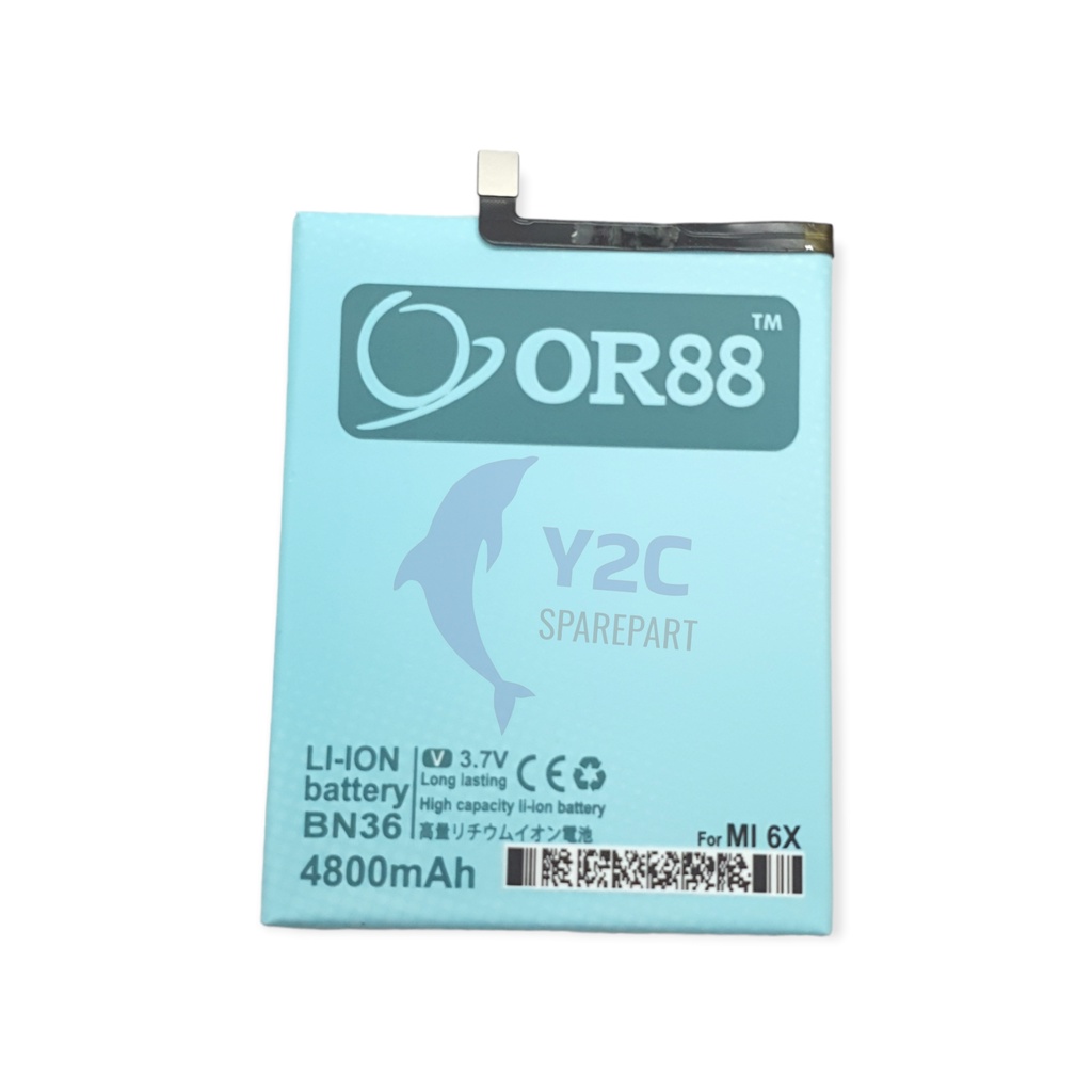 BATERAI XIAOMI MI 6X / MI A2 / BN36 DOUBLE POWER ORIENS 88 / BATRE BATERE BATRAI BATREI
