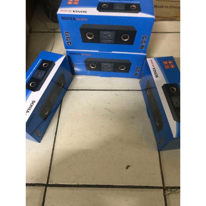 SPEAKER BLUETOOTH SONIA BE-903B MIRIP FLECO F-30 MOTIF KAYU SPEAKER BLUETOOTH MP3