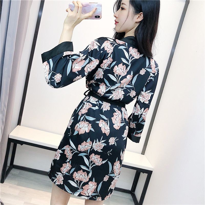 Vee-kimono silk 88721/seserahan/ baju tidur-2