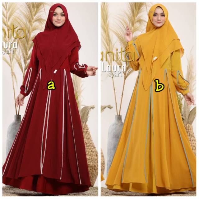 SIAP KIRIM SYARI LAURA GAMIS PESTA BUSUI ORIGINAL BY SANITA