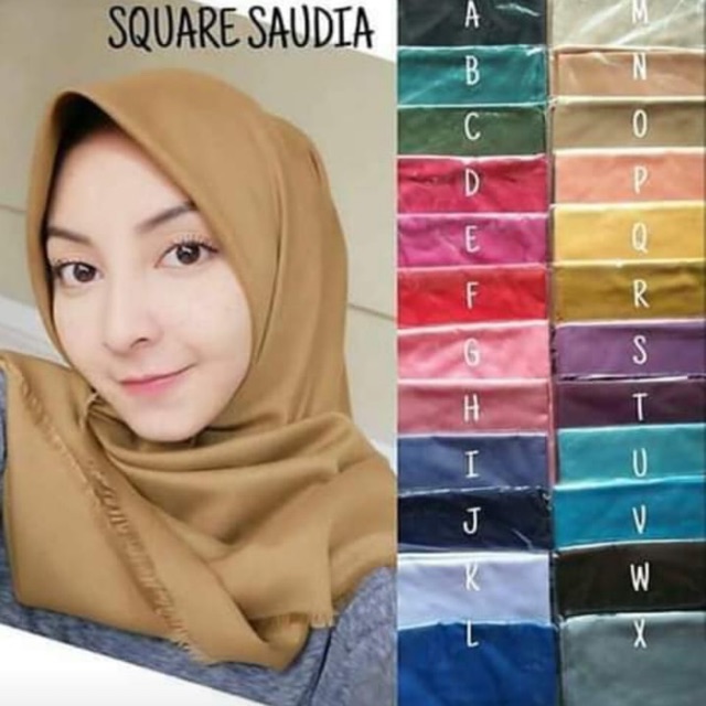 SAUDIA SQUARE ORI SAUDIA KATUN / SEGIEMPAT SAUDIA / SAUDIA UMAMA / SEGIEMPAT POLOS