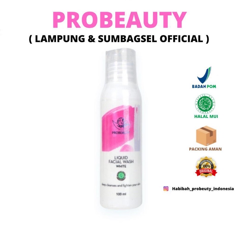 LIQUID FACIAL WASH WHITE PROBEAUTY