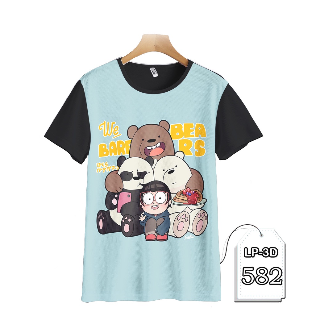 KAOS We Bare Bears KAOS Cartoon Animasi Anak #LP3D-582