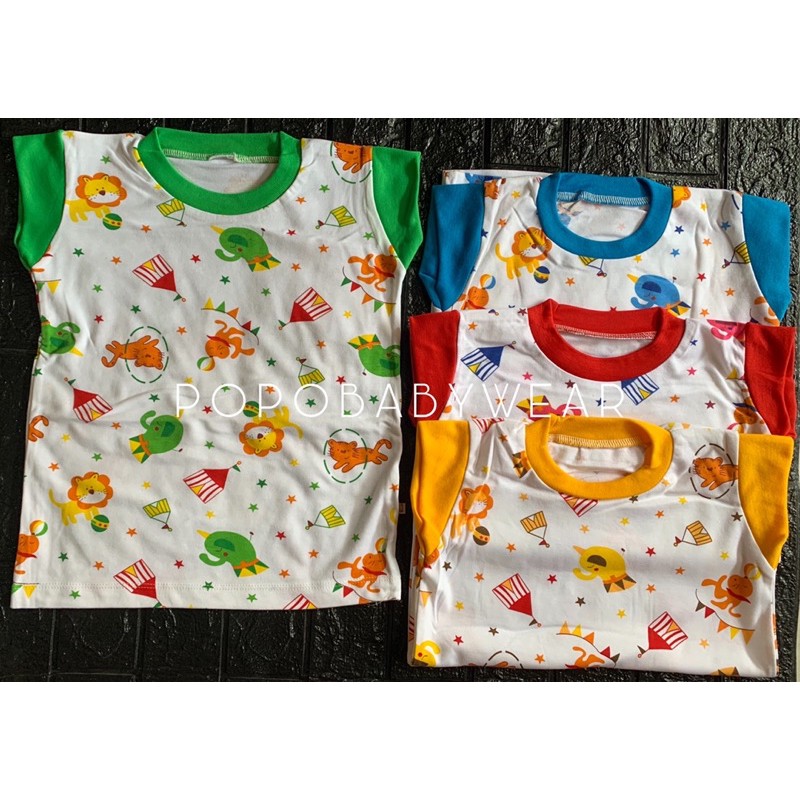 Kaos Setali/Oblong Bayi/Anak Motif Putih YLIN (SNI/1pcs)