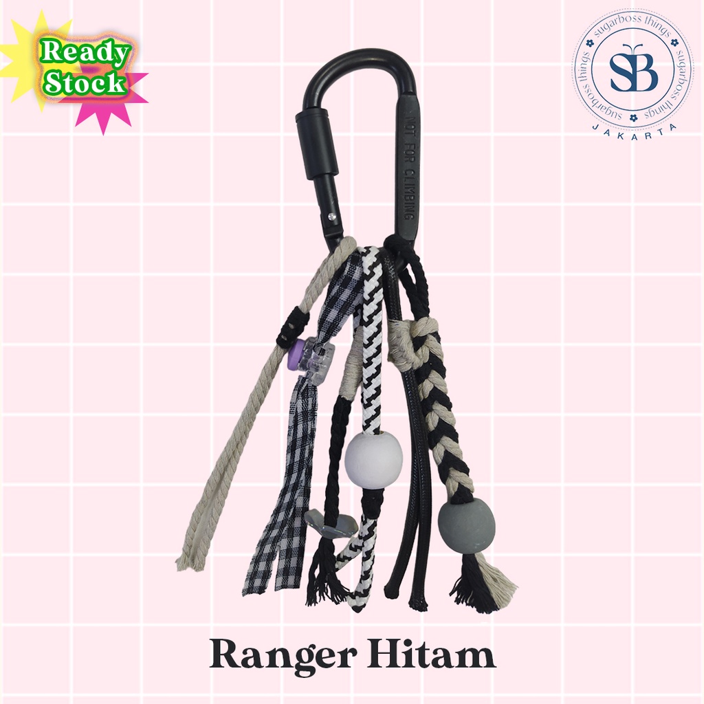 Bag Charm Carabiner Macrame | Gantungan Tas Macrame