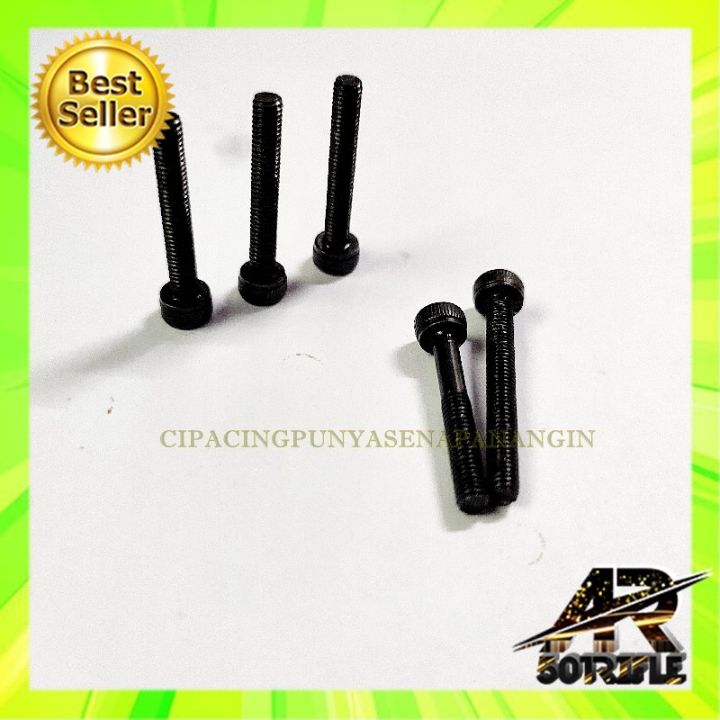 BAUT SENAPAN ANGIN 3X20 - Bahan baja hitam - cocok untuk senapan pcp - Harga di atas per 5 pcs