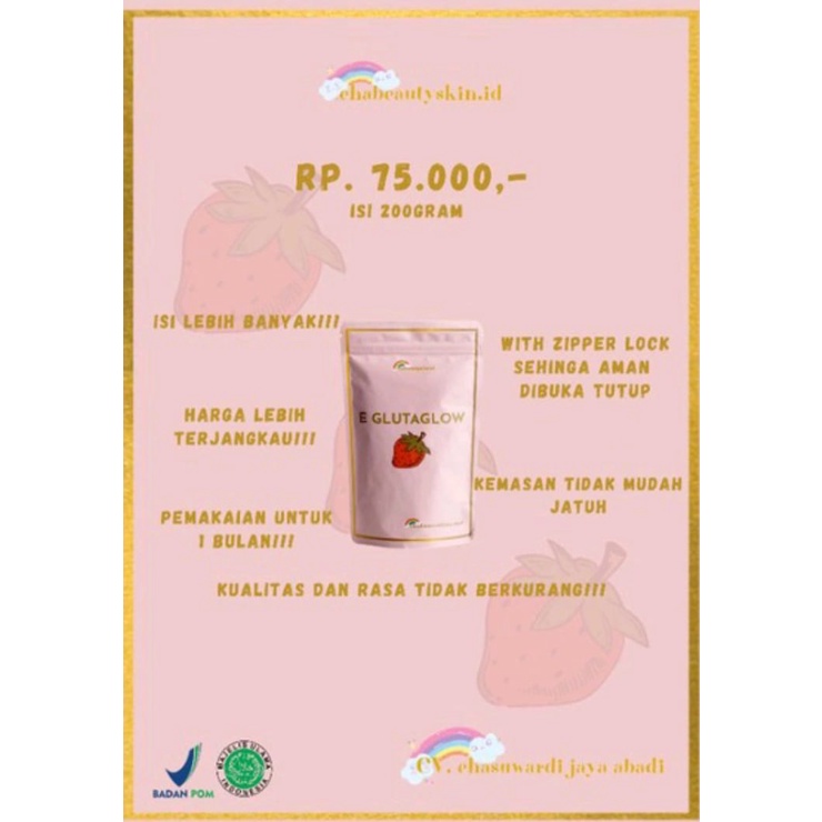 E'GLUTAGLOW COLLAGEN BY EHABEAUTYSKIN.ID / MINUMAN COLLAGEN