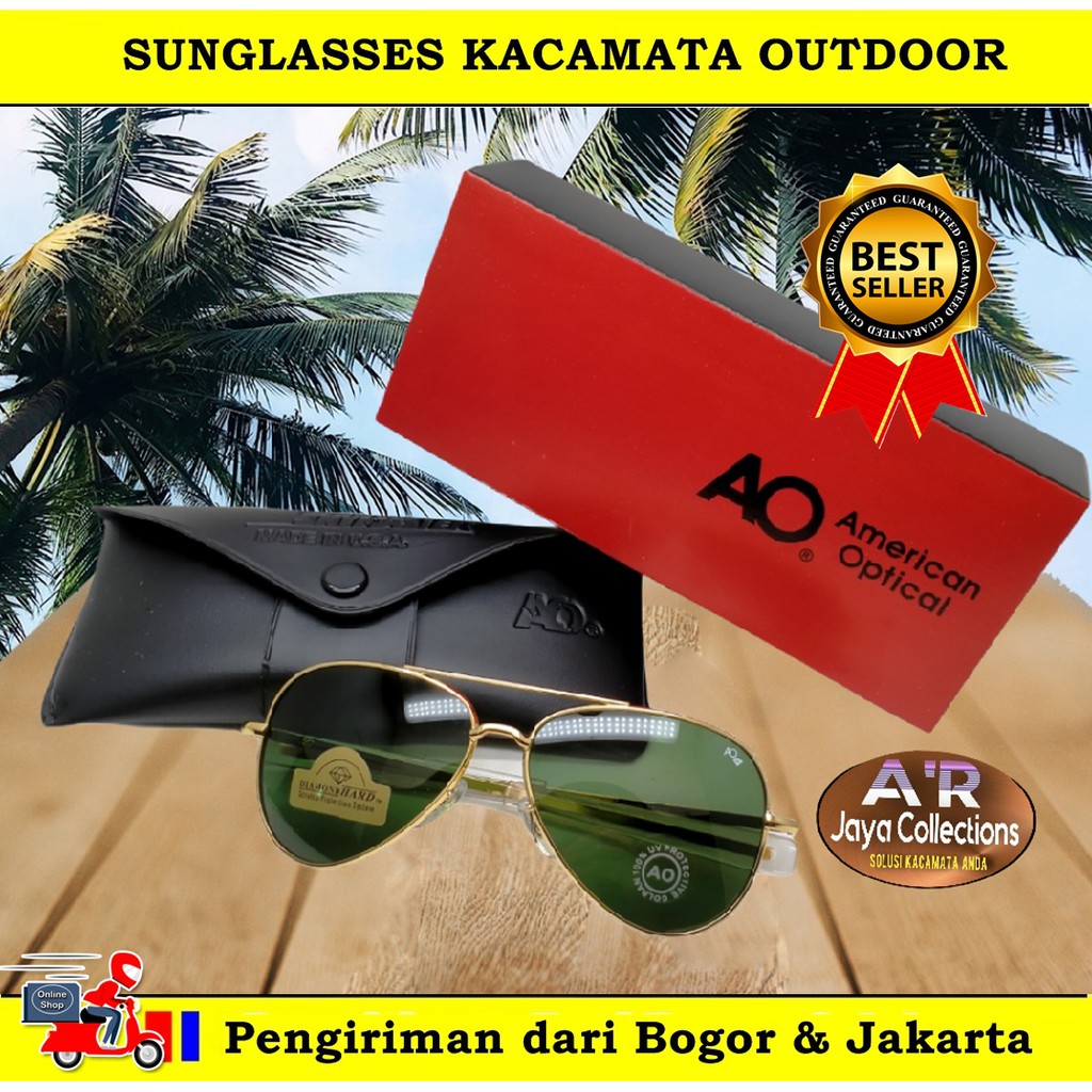 SunGlasses Kacamata Aviator Klasik AO American Optical