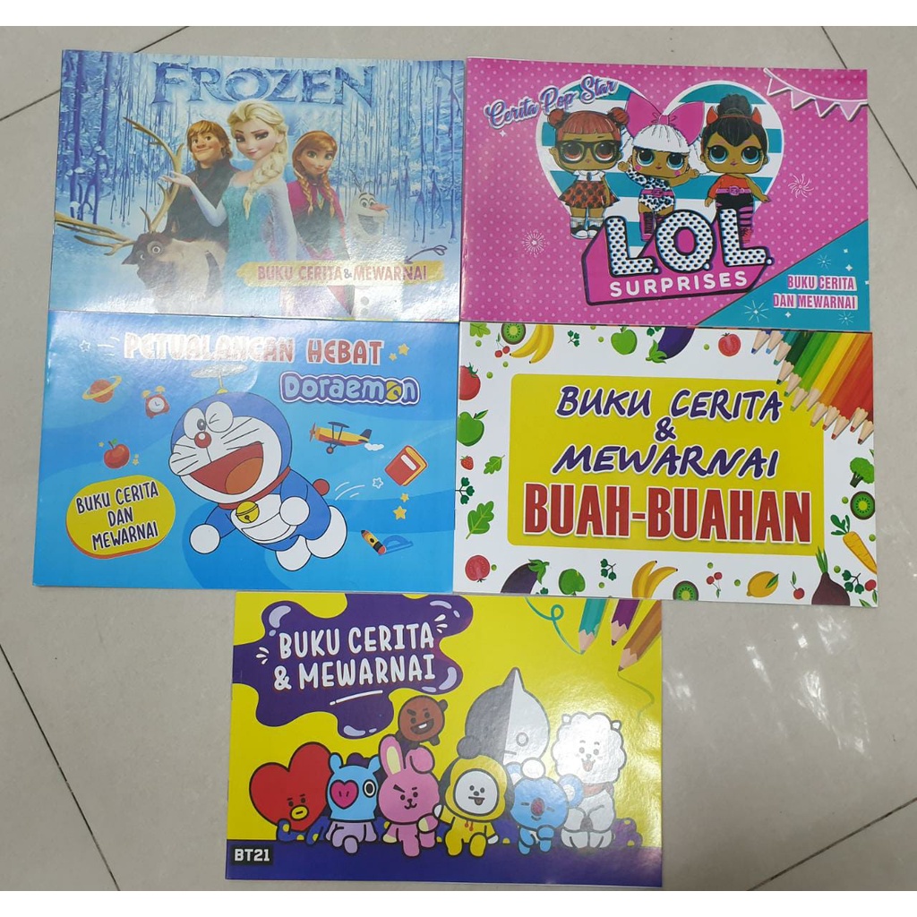 

BUKU BELAJAR MEWARNAI+CERITA
