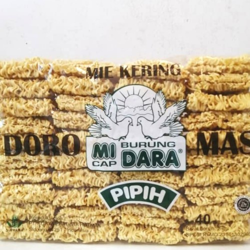 

mie burung dara pipih isi 40 pcs