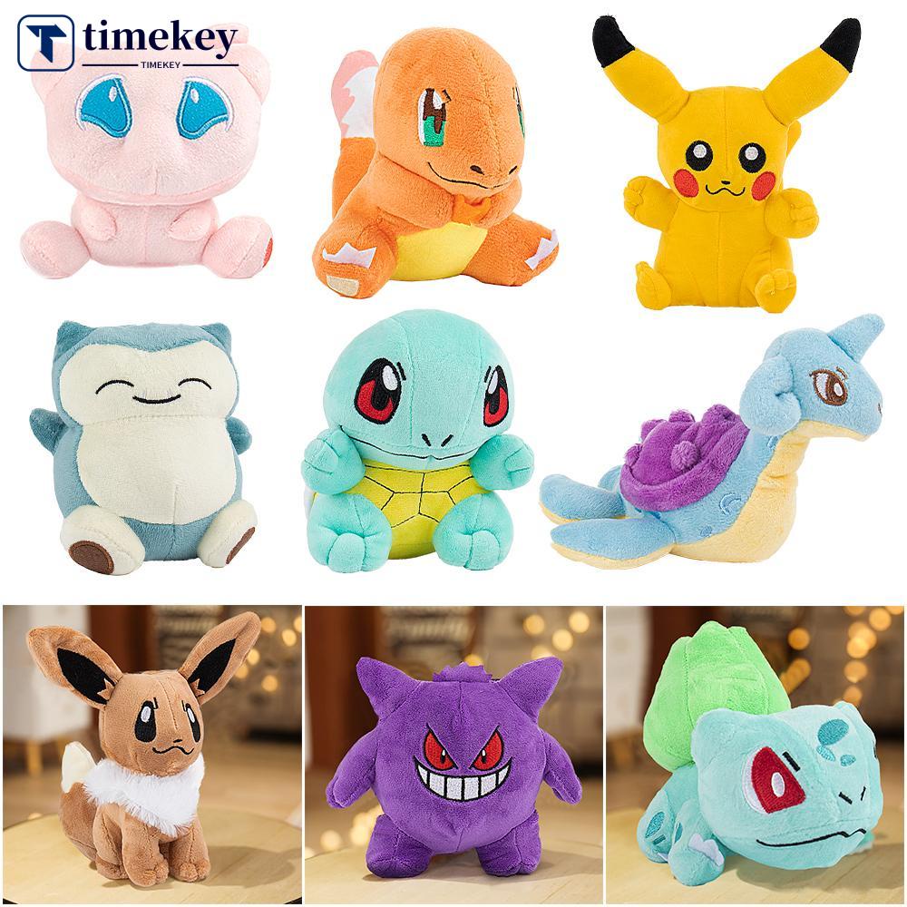 Timekey Mainan Boneka Stuffed Plush Pokemon Pikachu 13-20cm Dengan Topi Charizard Untuk Hadiah Natal / Ulang Tahun / Valentine B2T6