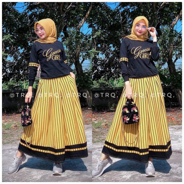 Set Rok Kaos + Atasan Kaos