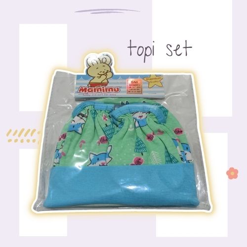 Set Topi dan Sarung Kaki bayi / kaos Kaki Bayi 0-6 bulan