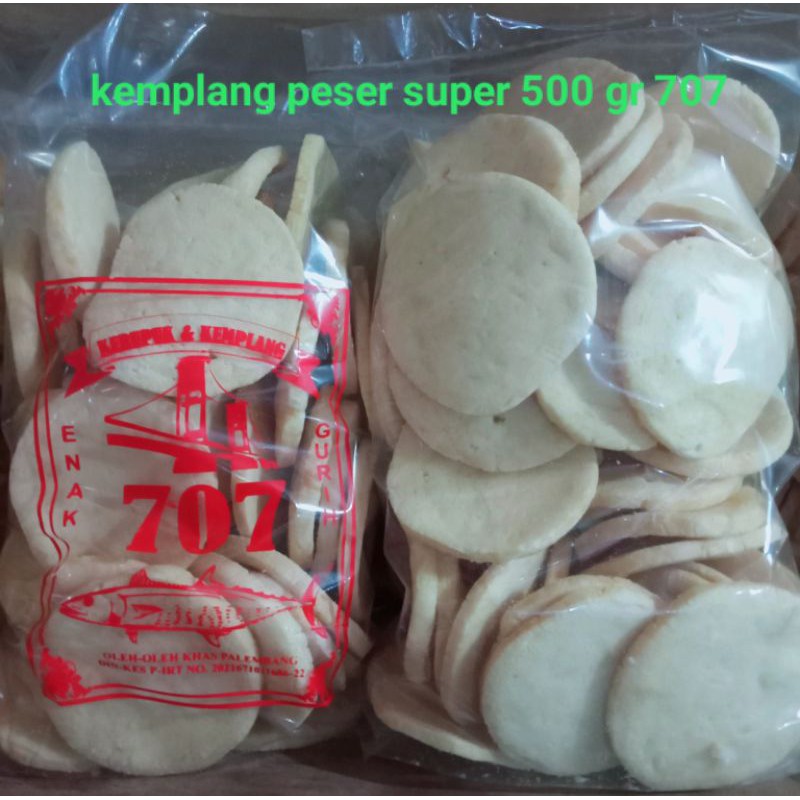 

kemplang peser super 707 500 gr kerupuk Palembang ikan tenggiri oleh-oleh khas Palembang