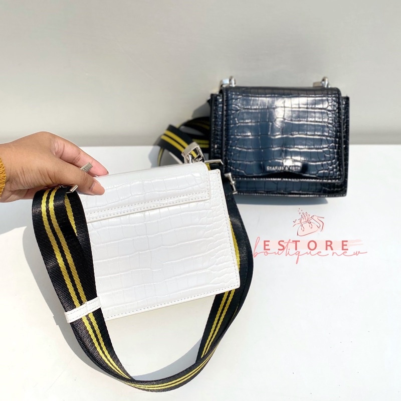 New Charles keit* Croco Sling Bag