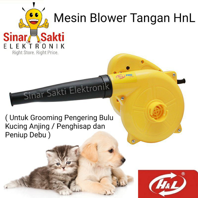 Mesin Blower Angin Tangan Hand Grooming Pengering Bulu Hewan Kucing Anjing Alat Peniup Penghisap Debu