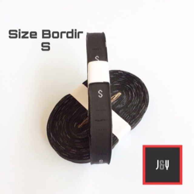 size bordir hitam lebar 1.2 cm