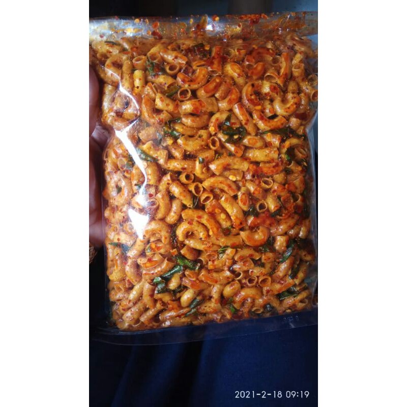 

Makaroni Kering Pedas Kemasan 500gr