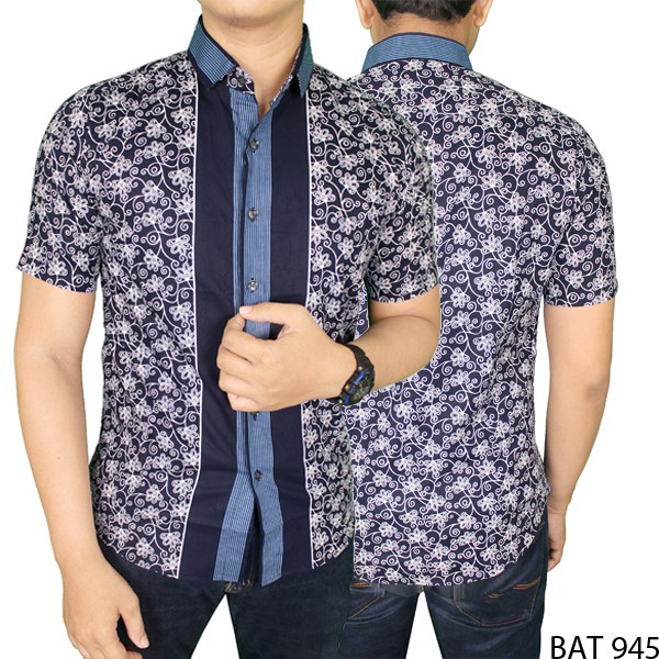 Batik Pria Slim Fit Lengan Pendek (COMB)