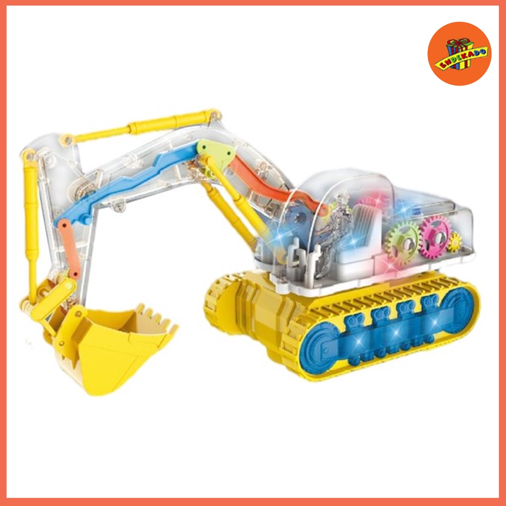 MAKASSAR! GEAR EXCAVATOR MECHANICAL - Diecast Mainan Excavator